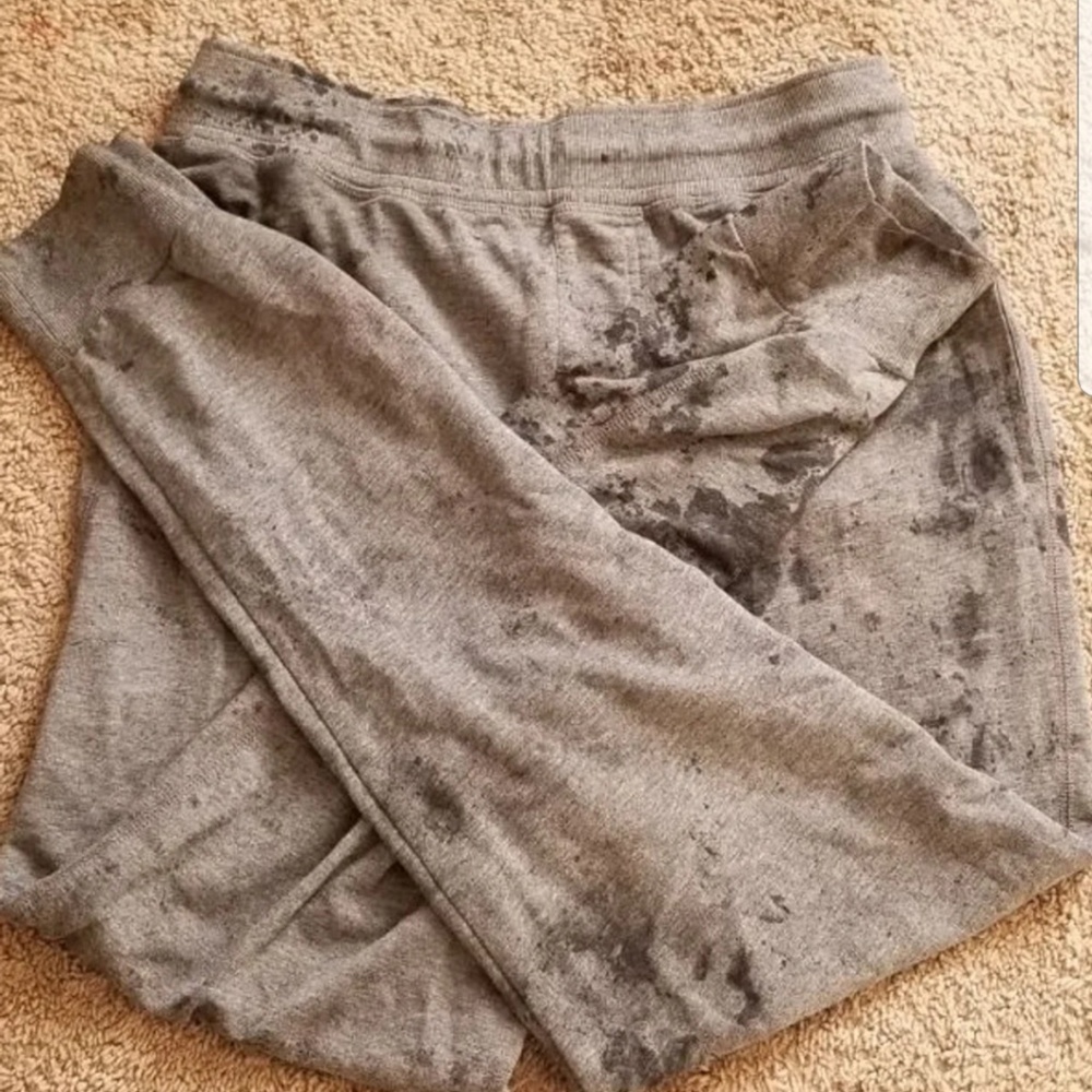 Grey Acid Washed Sweatpants